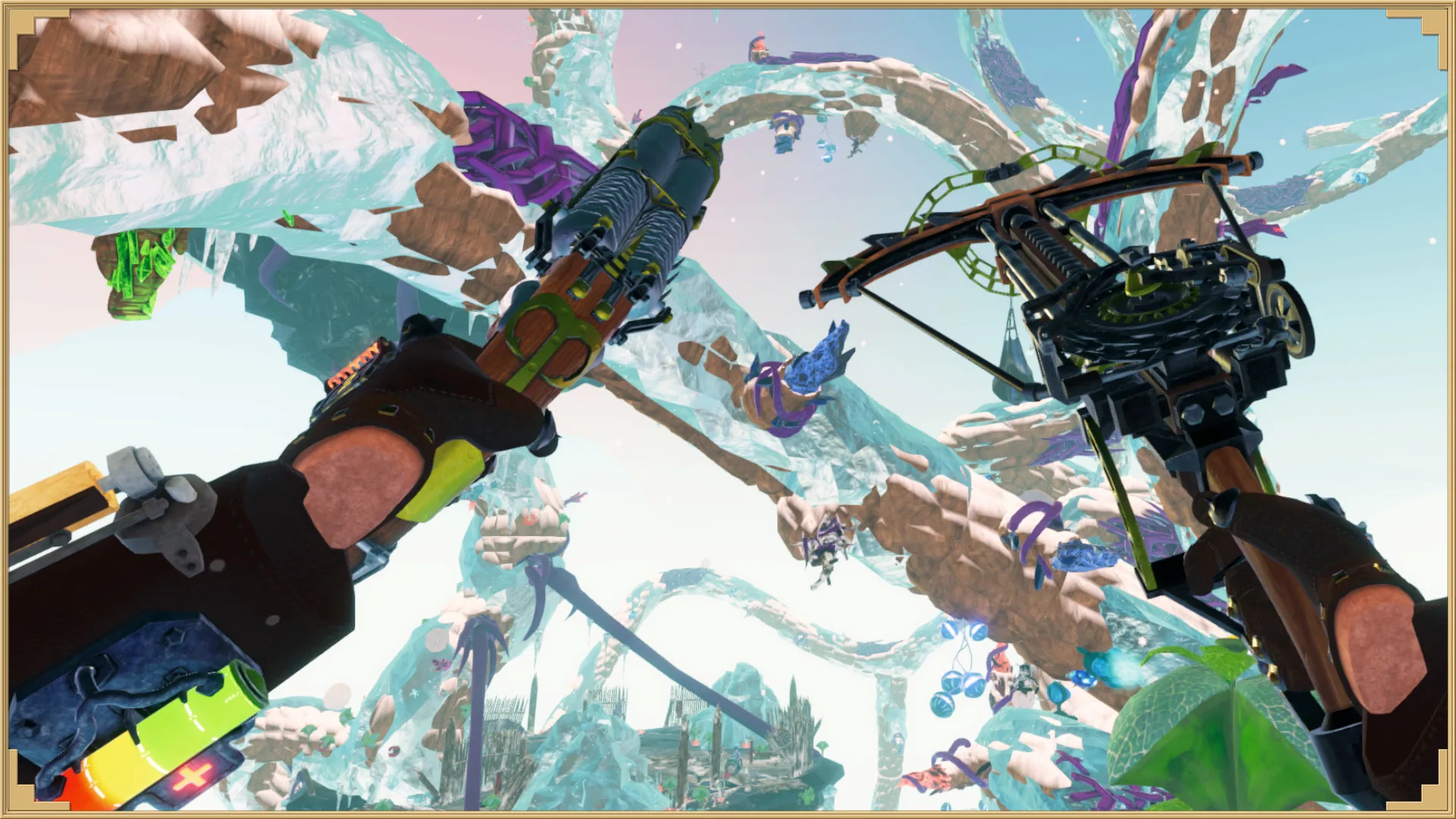 Exploring the towering procedural world of Bean stalker in VR